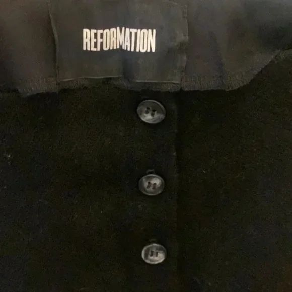 Reformation Button-down Skirt (Sz L) - Picture 3 of 3